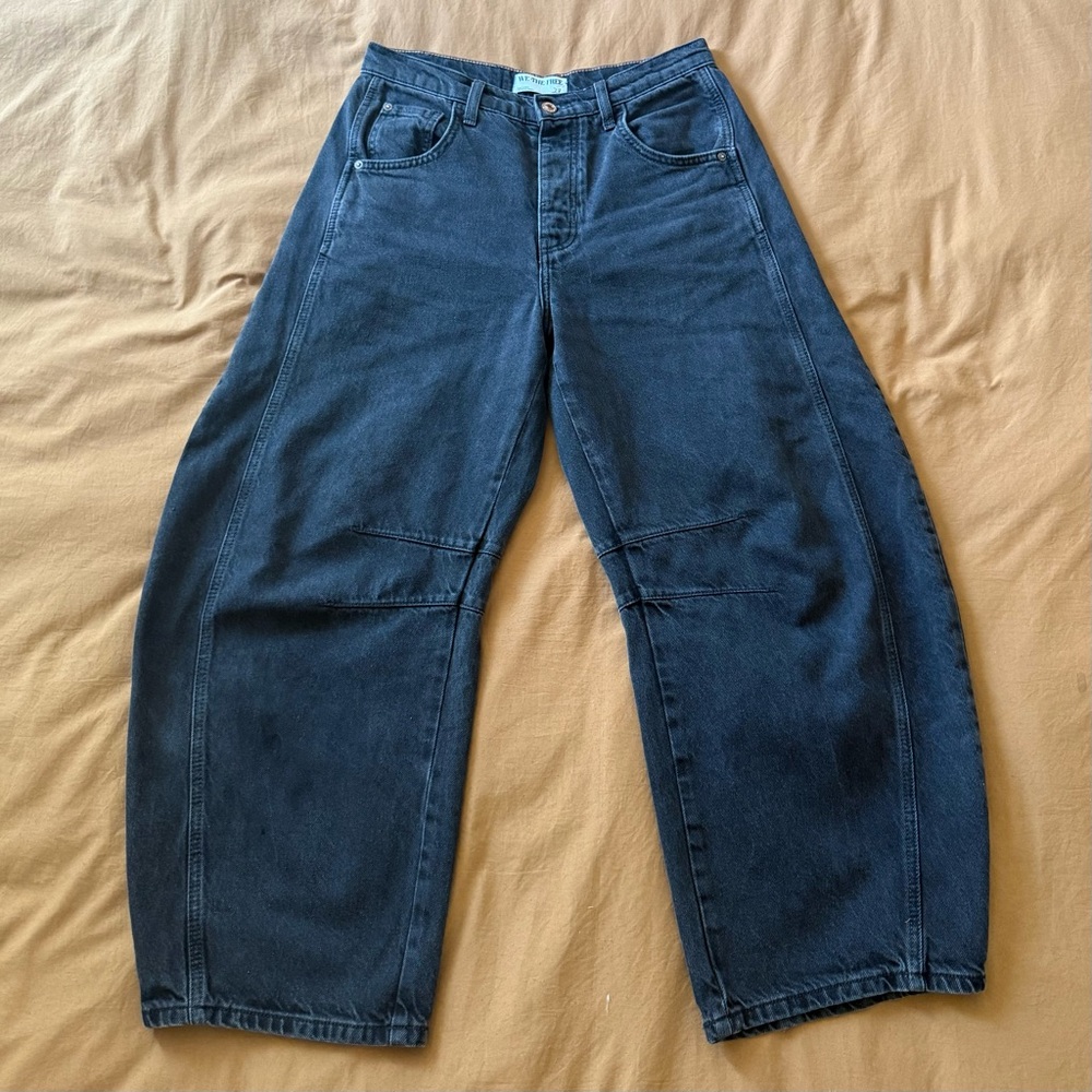 We The Free Good Luck Mid-Rise Barrel Jean